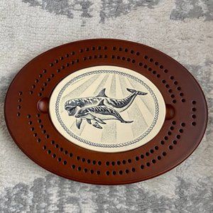 Travel Cribbage Game Board Hand Etched